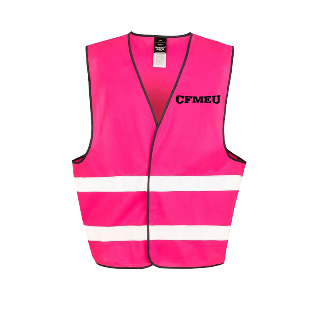 Safety Vest Hi Vis - Pink