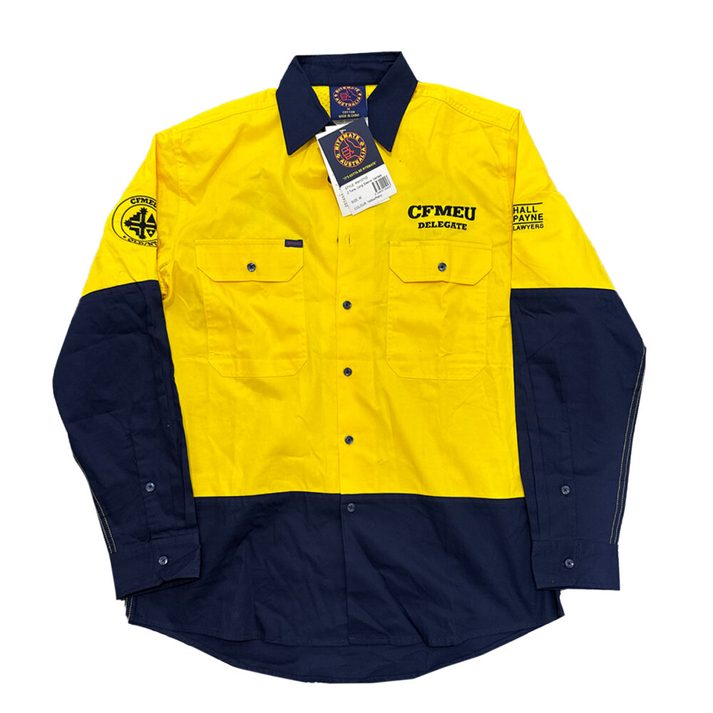 Delegate Yellow Hi Vis Shirt - Cotton
